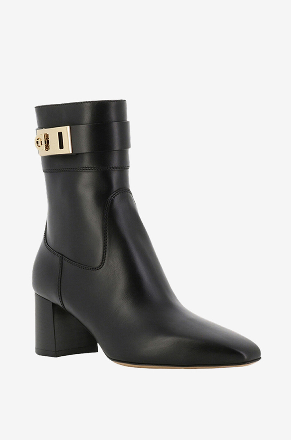 Bottines à talon en cuir lisse Rol 60