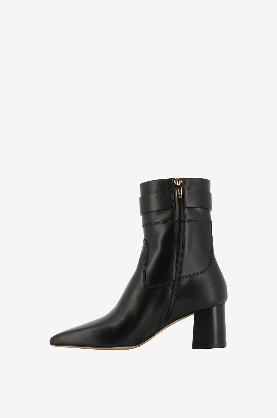 Bottines à talon en cuir lisse Rol 60