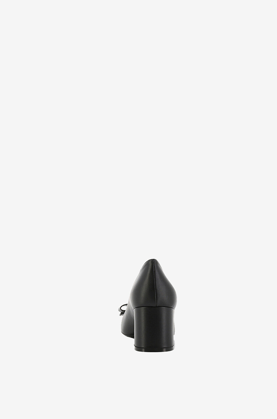 SALVATORE FERRAGAMO Escarpins en cuir lisse et cuir effet lézard Melena 40 Femme NOIR 4