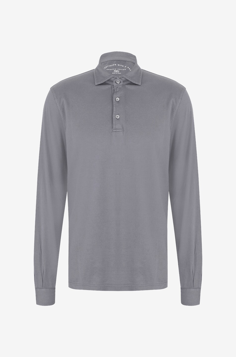 Polo à manches longues en coton Zero Giza