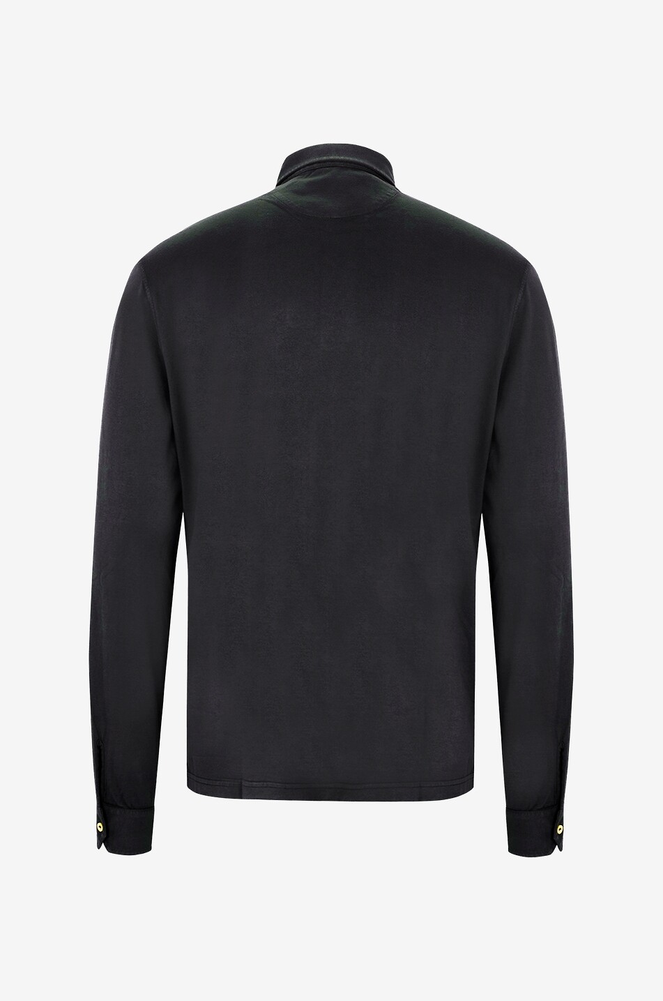 Zero Giza cotton long-sleeved polo shirt