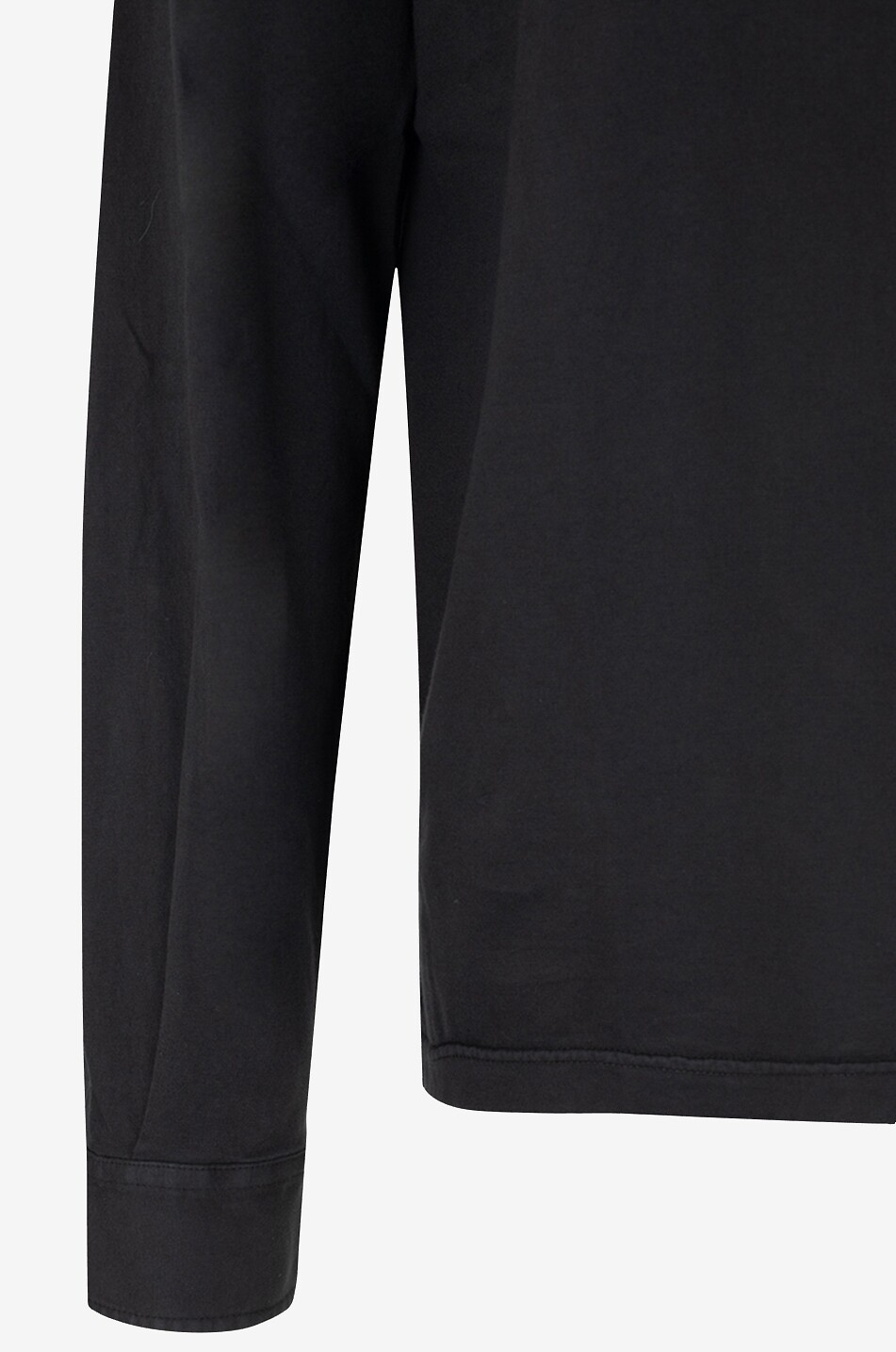 Zero Giza cotton long-sleeved polo shirt