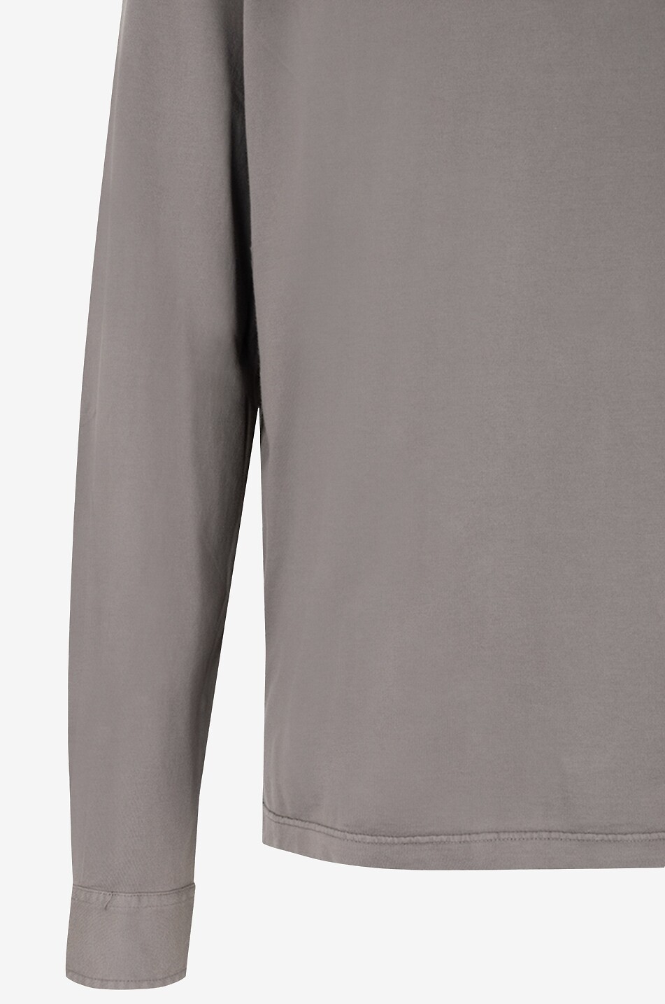 FEDELI Zero Giza cotton long-sleeved polo shirt Men BROWN 3
