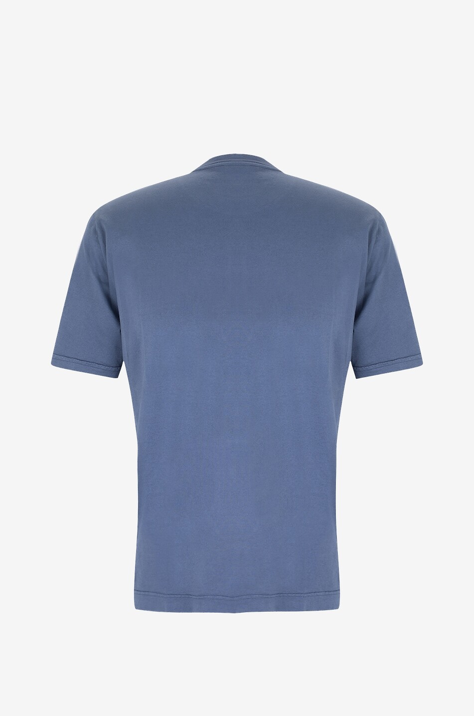 FEDELI Kurzarm-T-Shirt aus Baumwolle Extreme Giza Herren MITTELBLAU 2