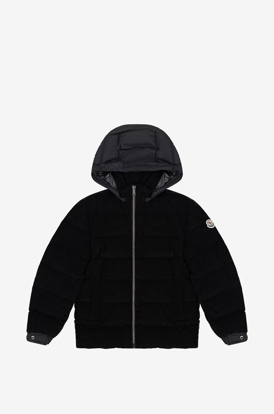 MONCLER Jungen-Cordsamt-Daunenjacke Cainan Junge SCHWARZ 1