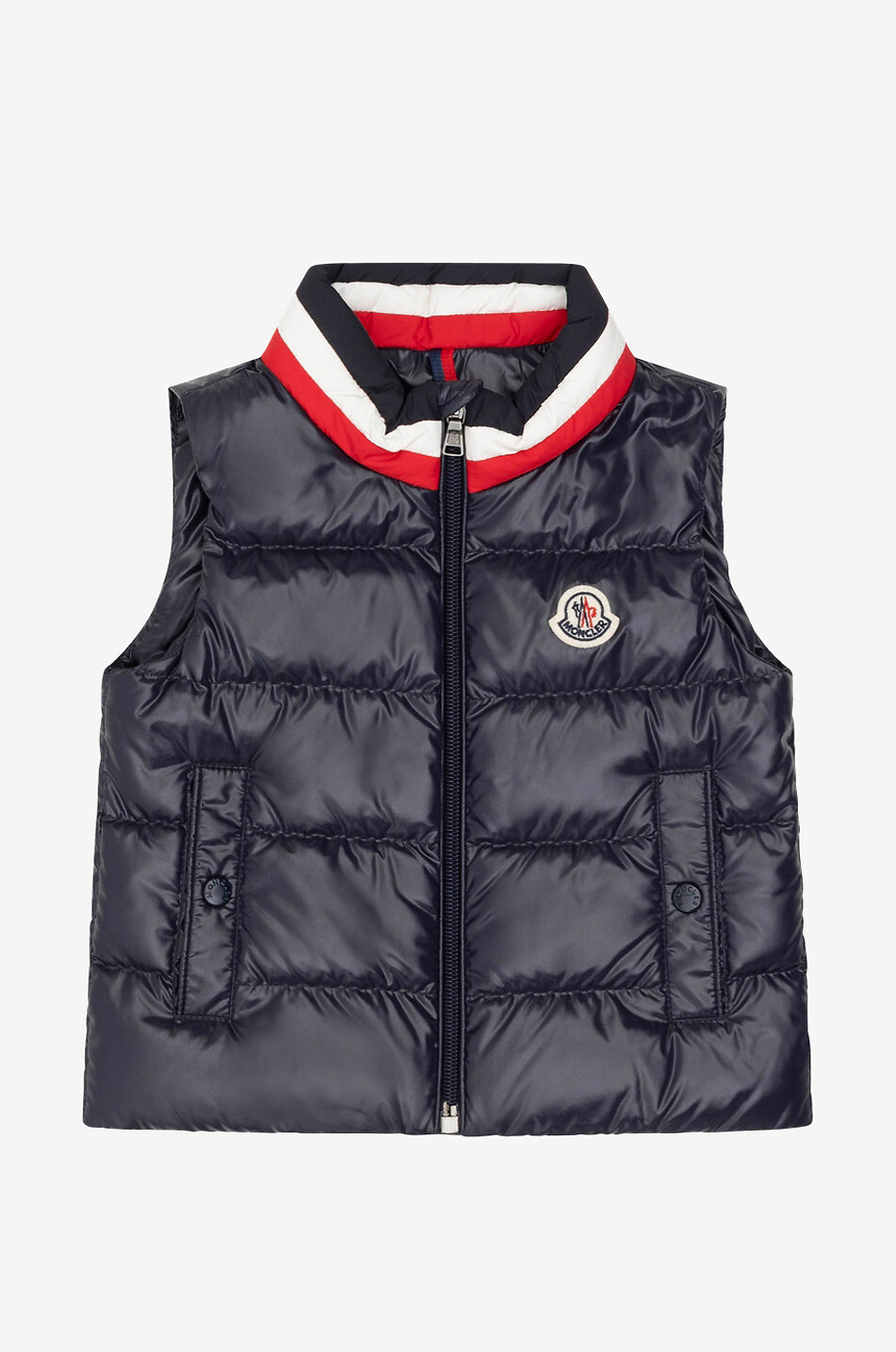 Gilet en duvet à col tricolore bébé Merab