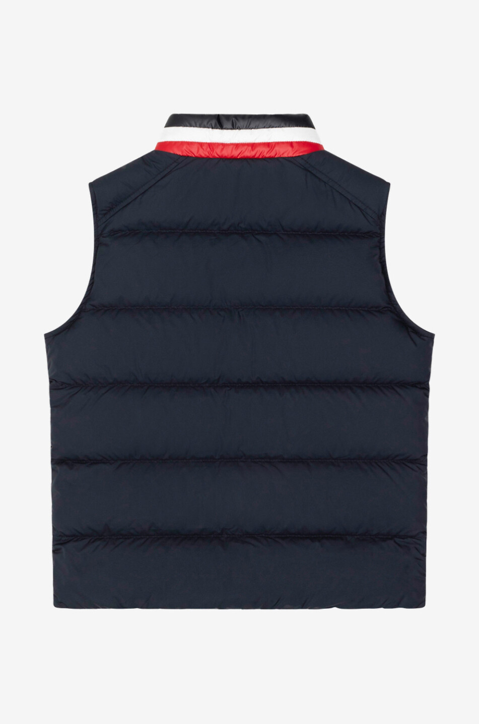 MONCLER Merab boy's down vest with tricolour collar Boy BLACK 2