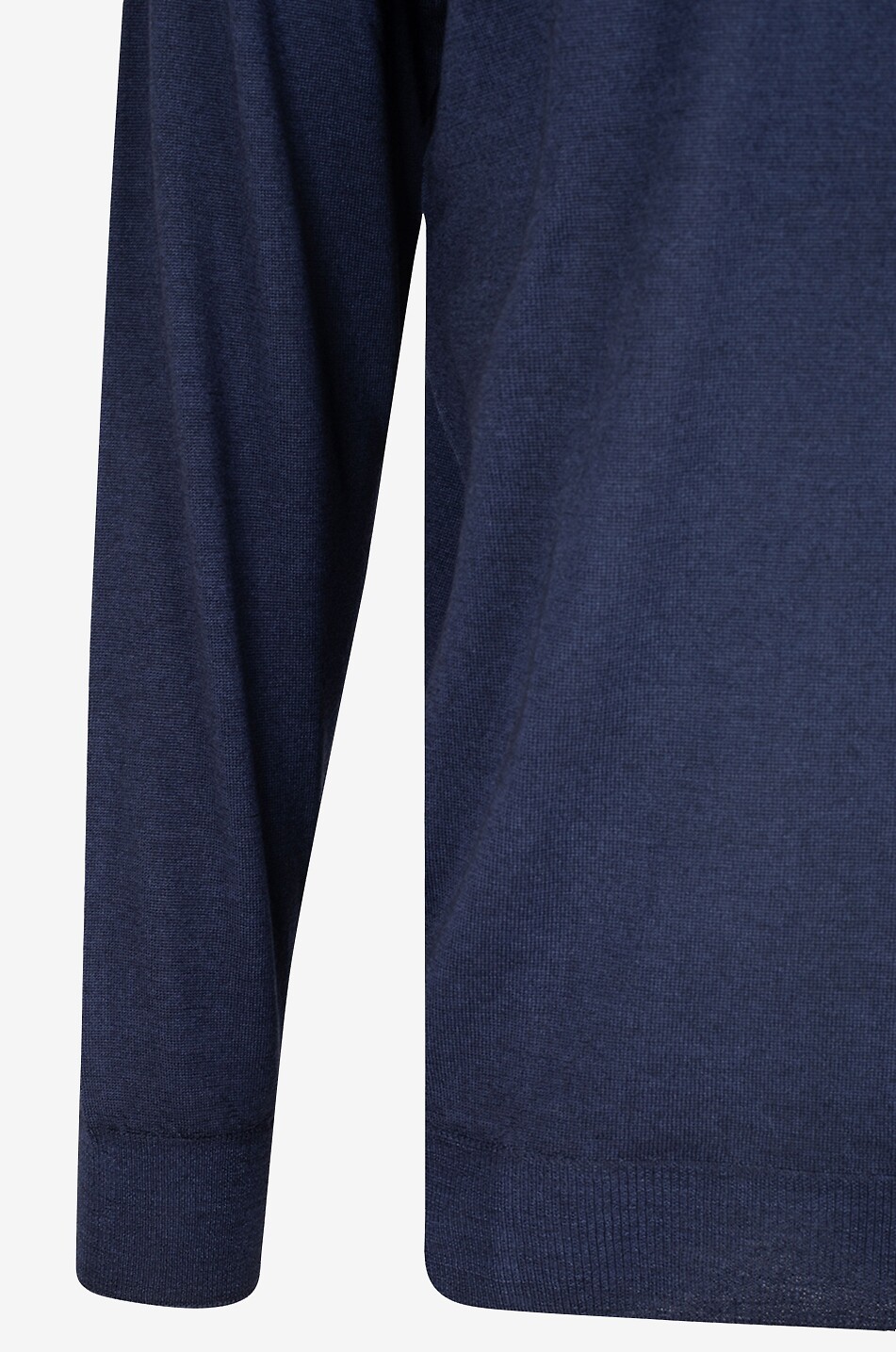 FEDELI Light Fast merino wool crewneck jumper Men MEDIUM BLUE 3