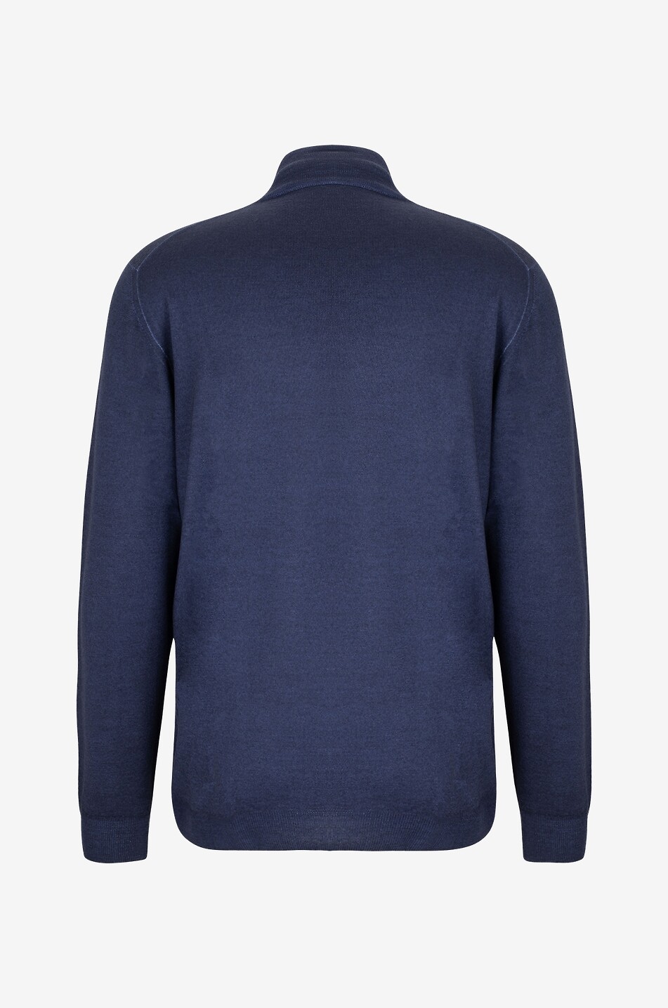 FEDELI Light Fast merino wool turtleneck jumper Men MEDIUM BLUE 2