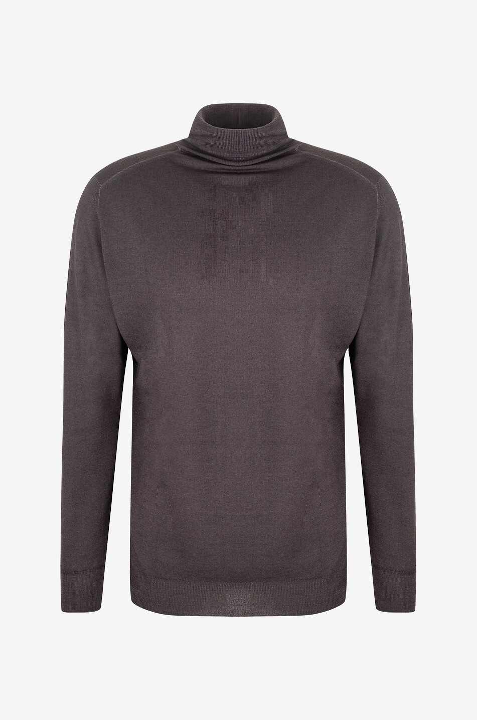 FEDELI Rollkragenpullover aus Merinowolle Light Fast Herren DUNKELBRAUN 1
