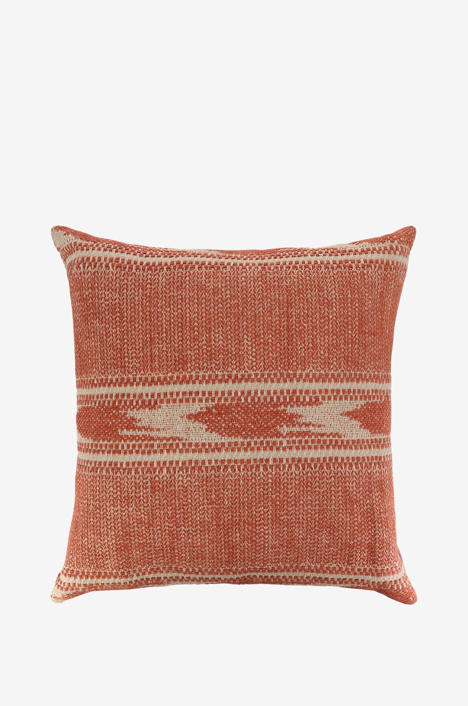 ANGEL DES MONTAGNES Sierra square jute and cotton cushion Home MEDIUM RED 1