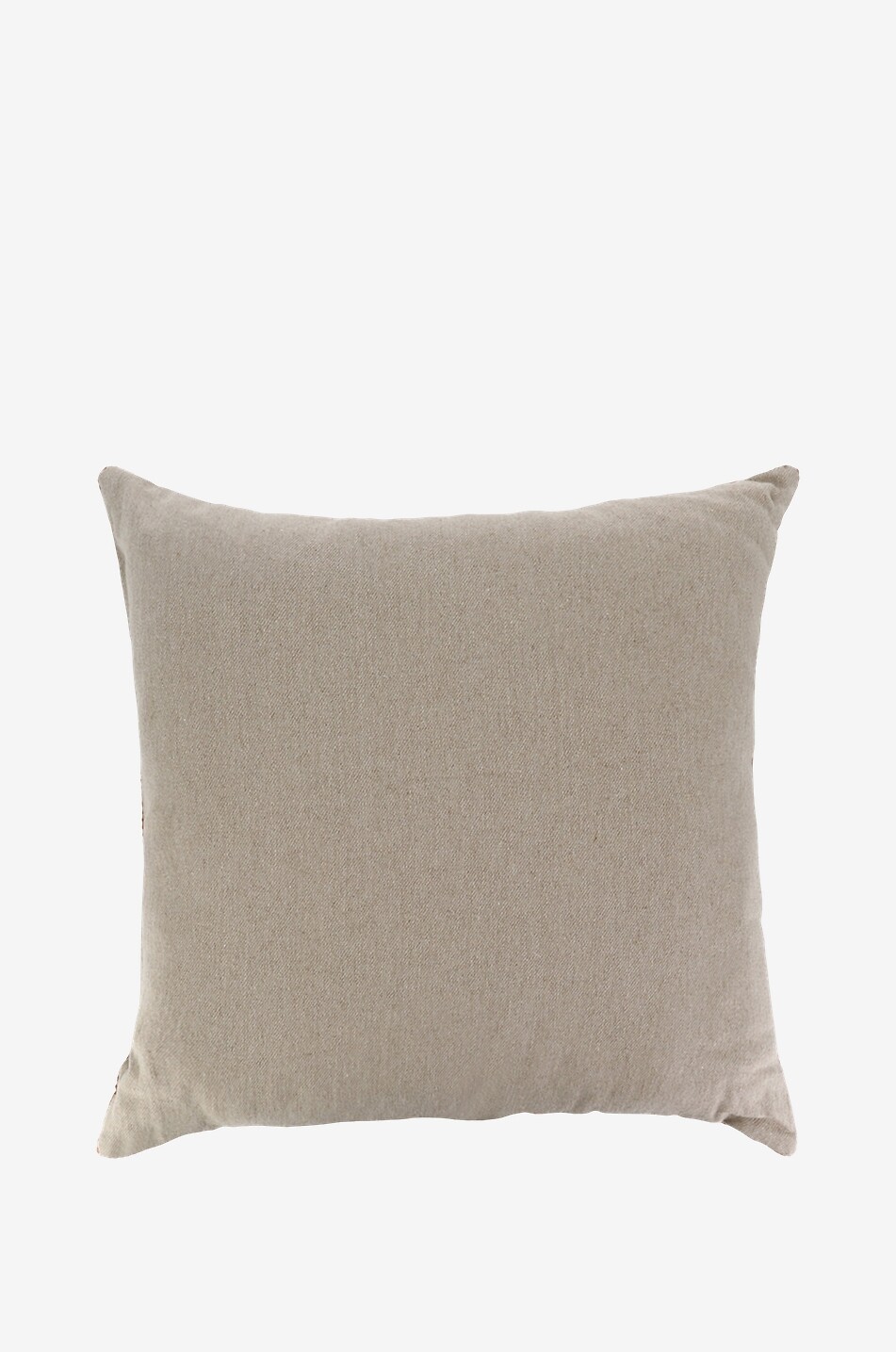 ANGEL DES MONTAGNES Coussin carré en lin et velours Monthey Maison ROUGE MOYEN 2