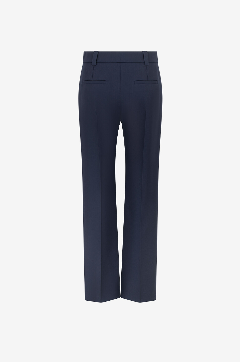 CHLOE Pantalon de costume droit en laine Femme BLEU FONCE 2