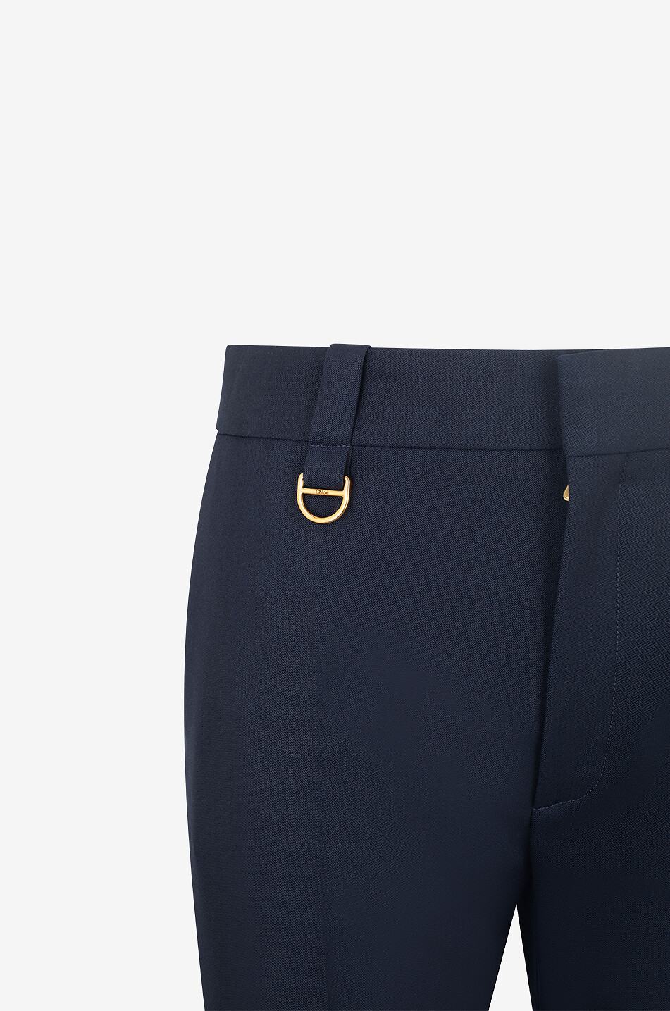 CHLOE Pantalon de costume droit en laine Femme BLEU FONCE 3