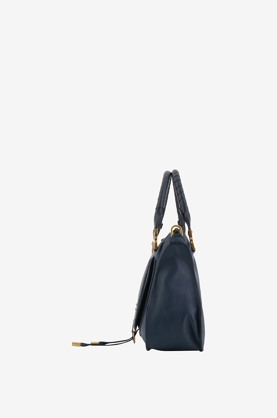 CHLOE Marcie Medium double carry grained leather bag Women DARK BLUE 4