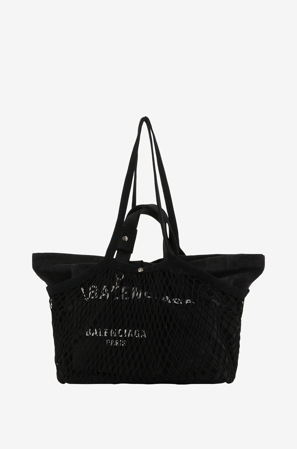 24/7 Medium canvas and fishnet tote bag