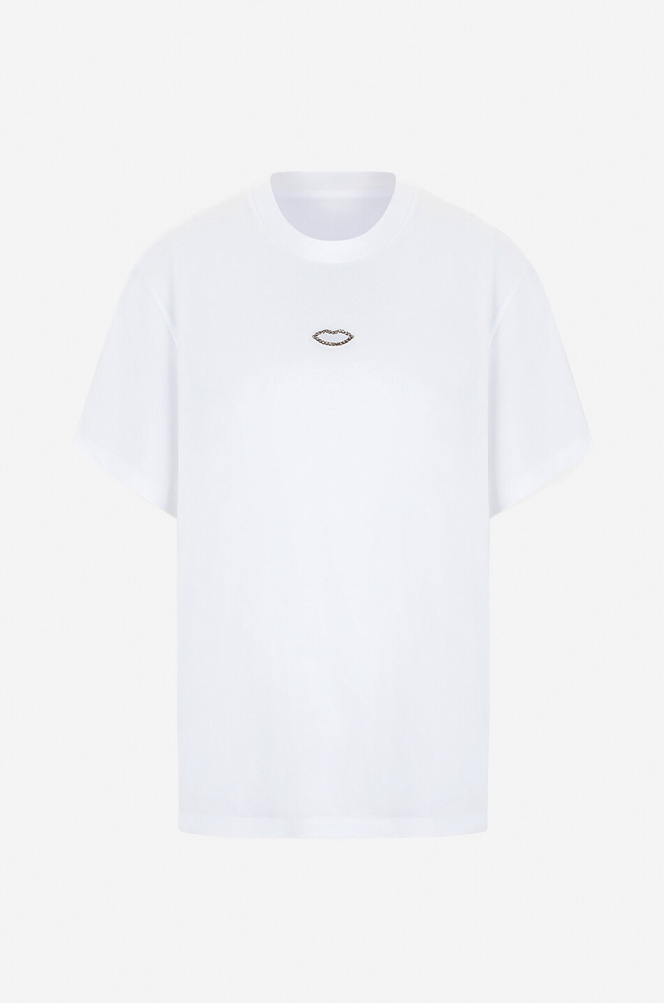 T-shirt ample à manches courtes Embellished Lips