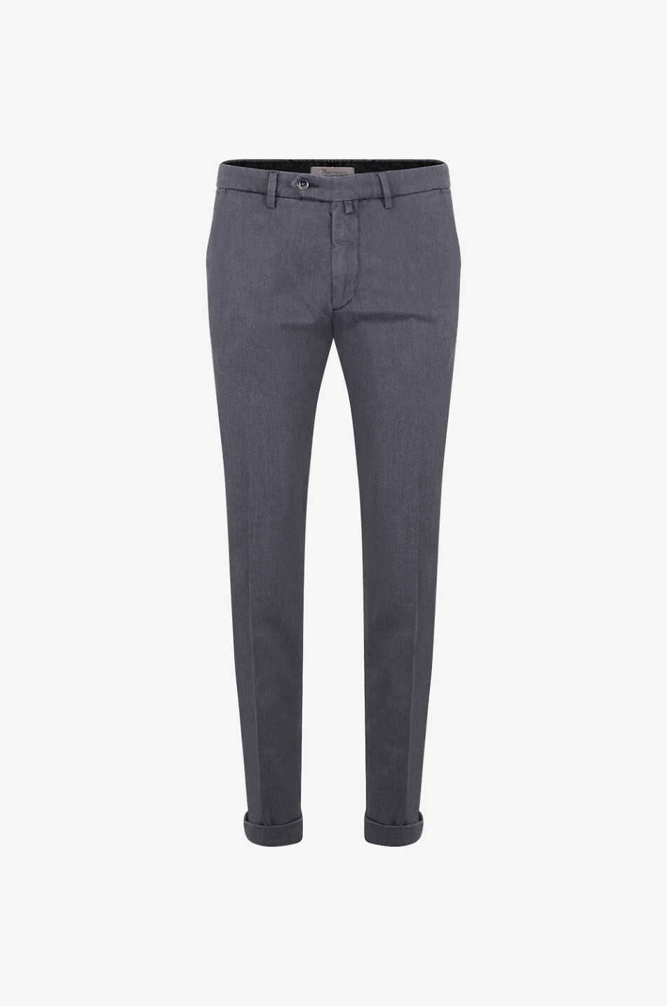 B SETTECENTO Pantalon chino en coton à chevrons Homme NOIR 1