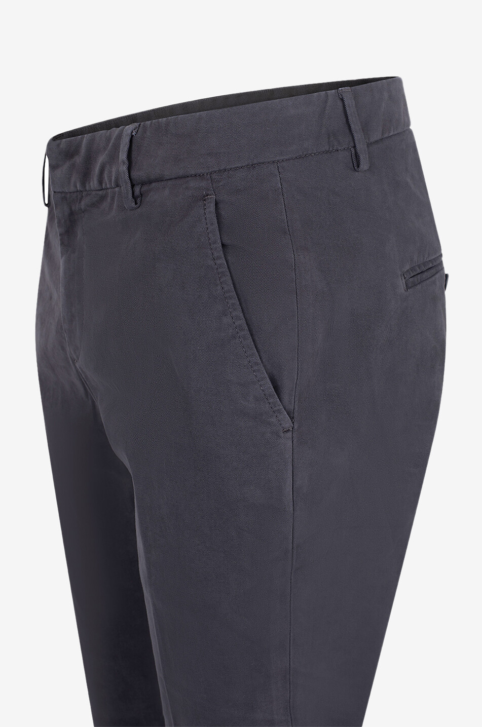 DONDUP Gaubert cotton slim fit chino trousers Men GREY 3