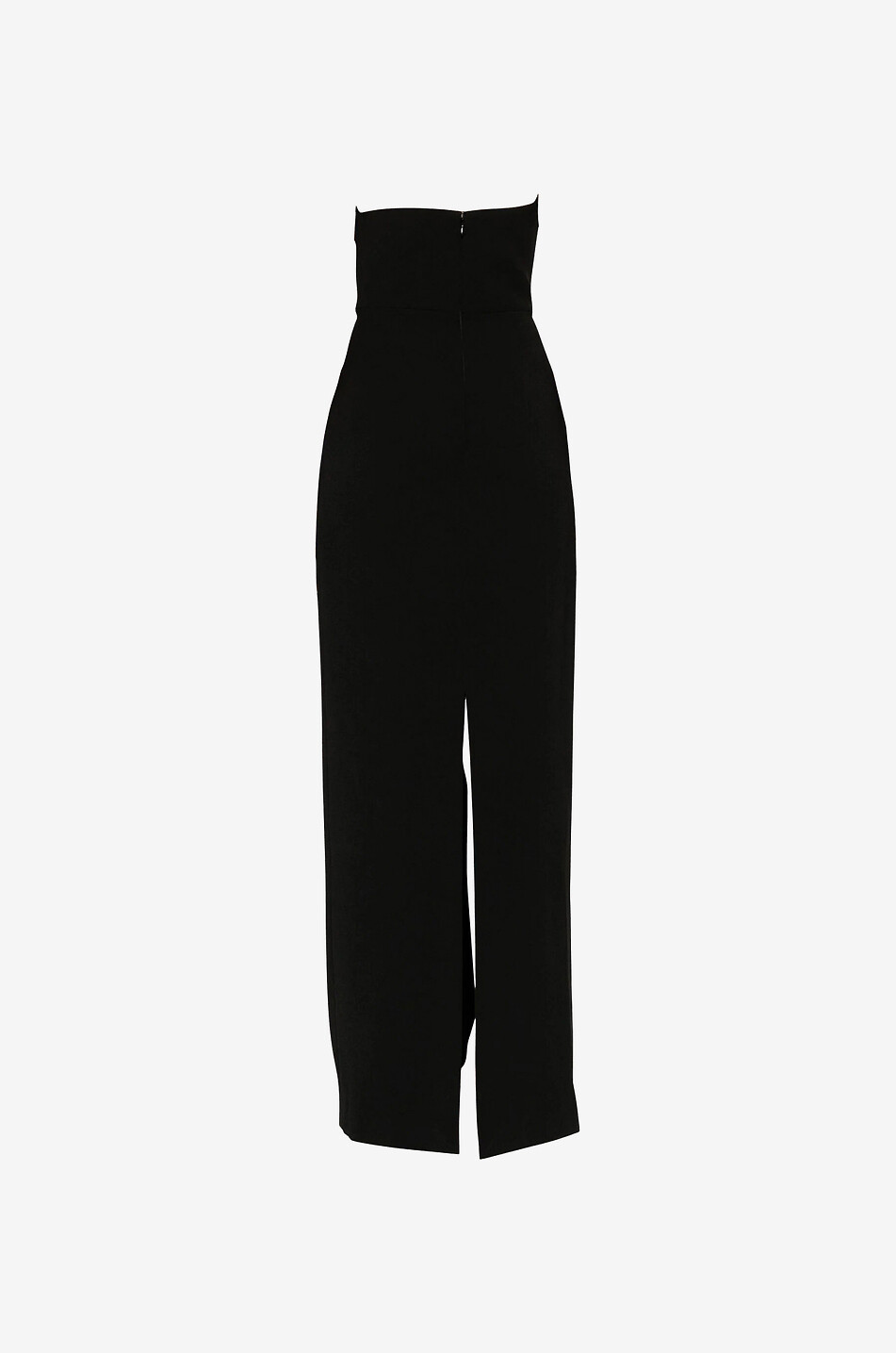 Langes asymmetrisches Bustierkleid aus Crêpe The Eve