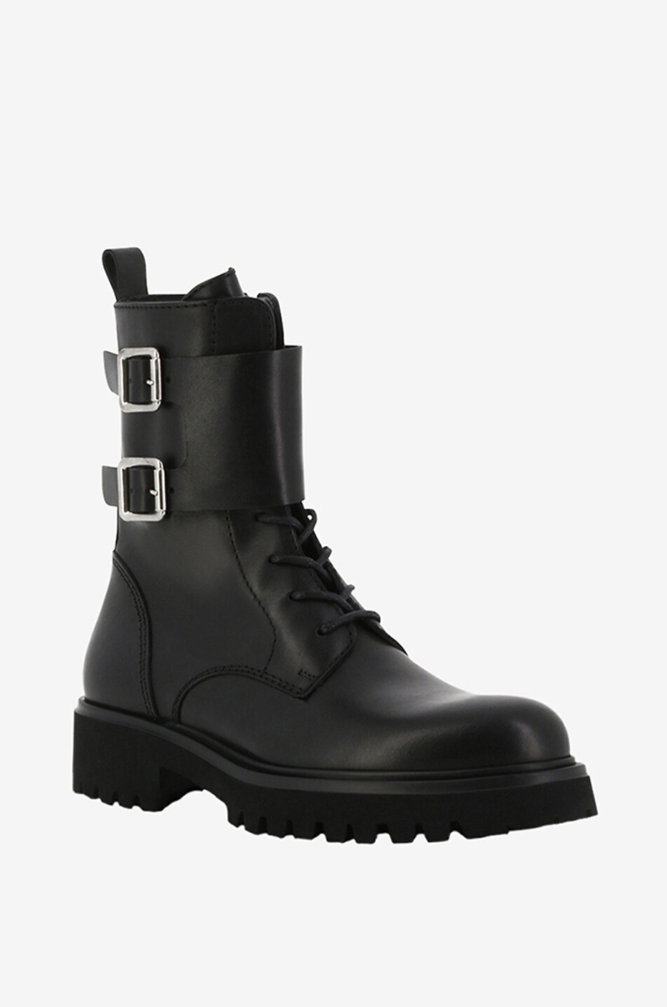 Bottines à lacets en cuir lisse Wish 20