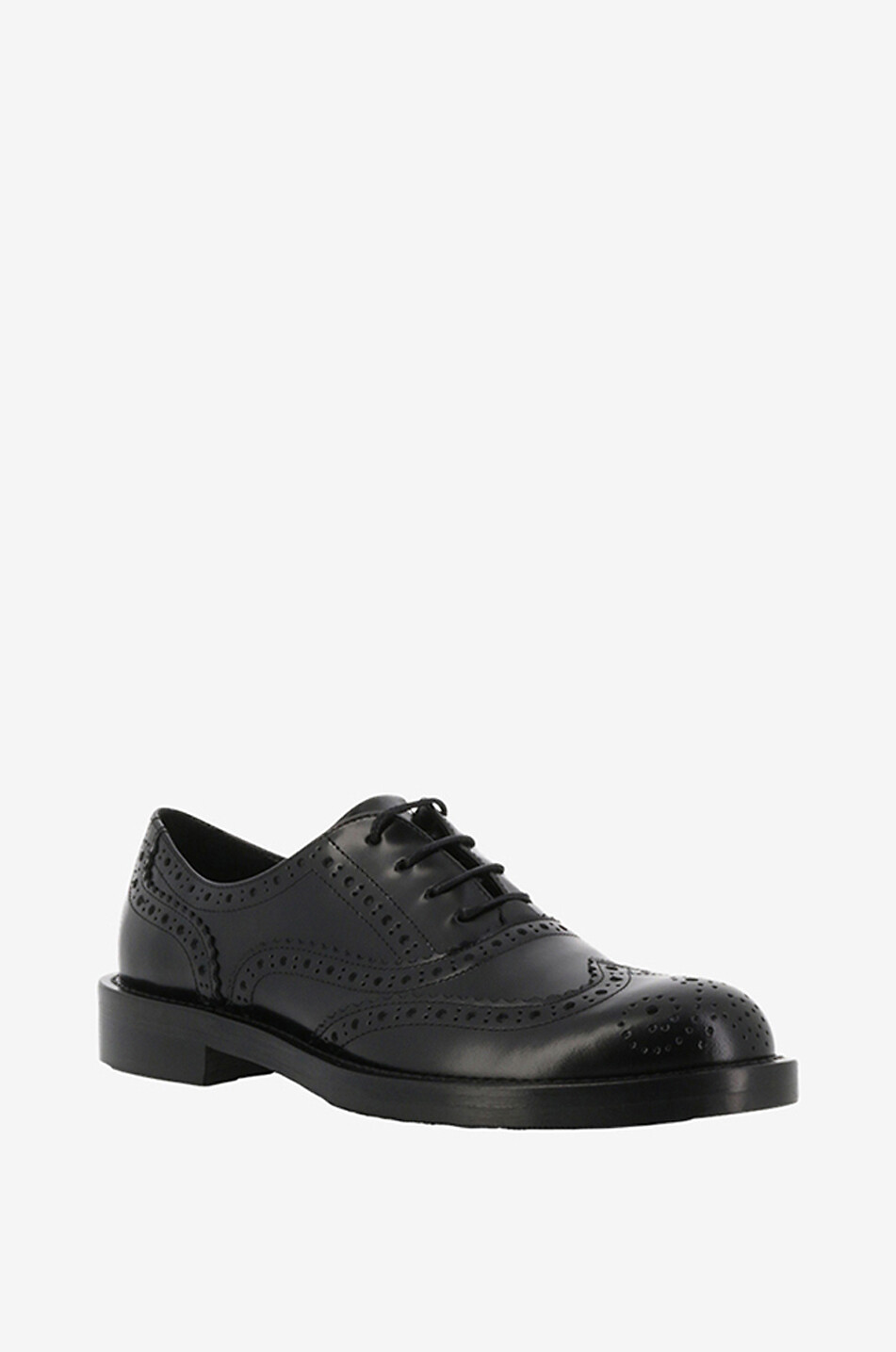 Derbies à lacets en cuir brossé perforé Porter