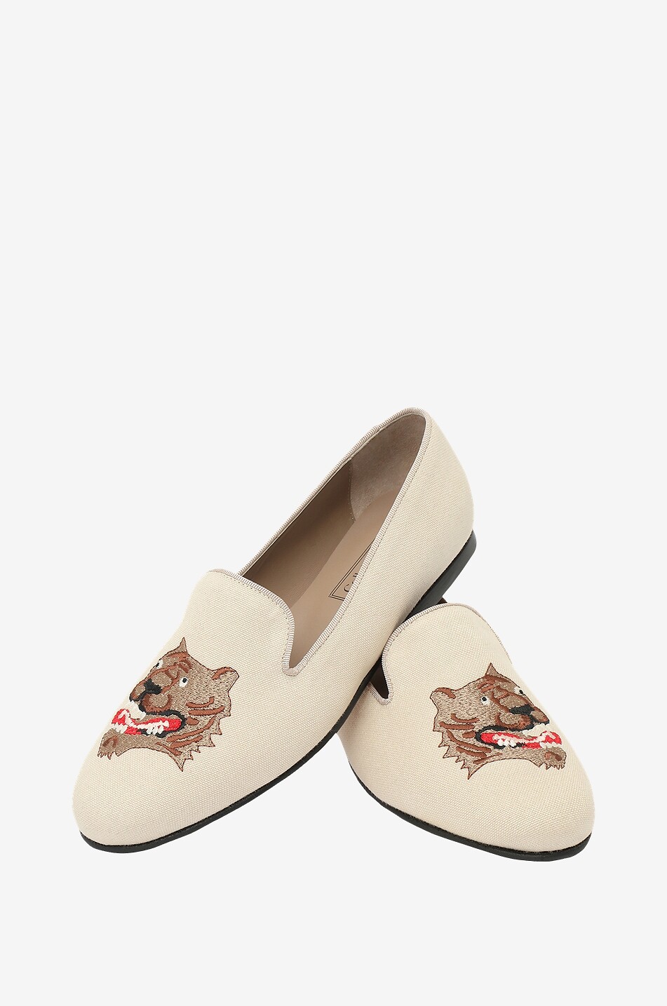 Mocassins en toile brodée Ukrainian Tiger Slipper