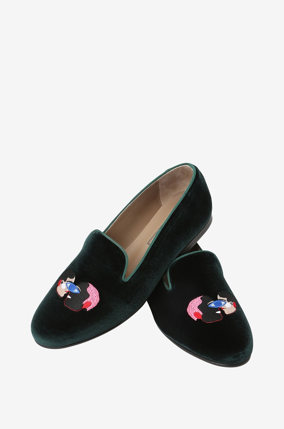 Mocassins en velours brodé Amor Velvet