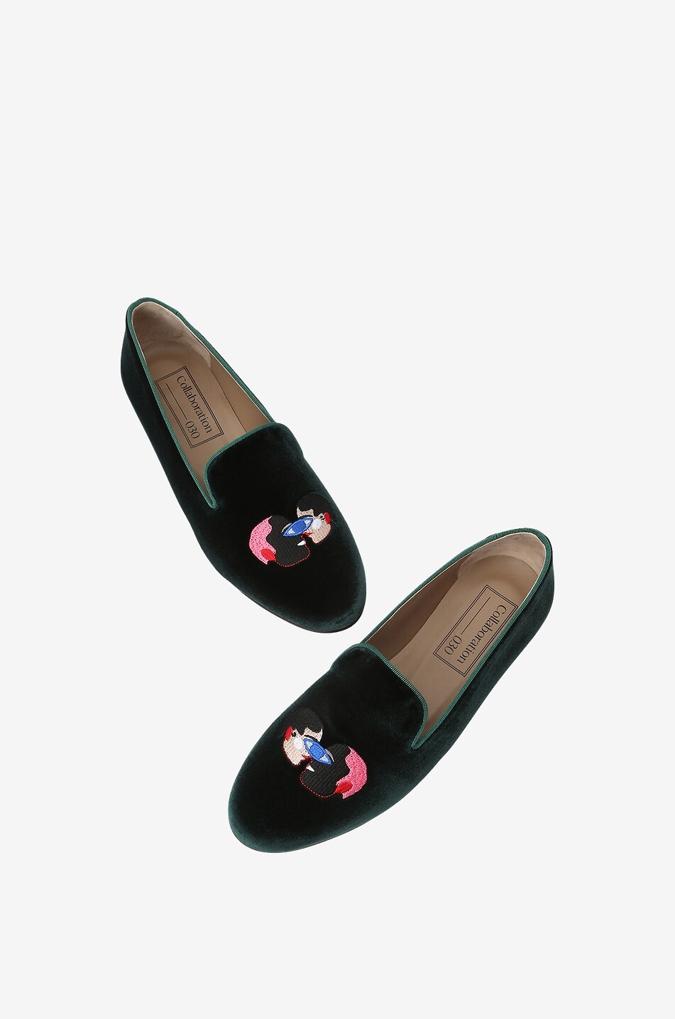 Mocassins en velours brodé Amor Velvet