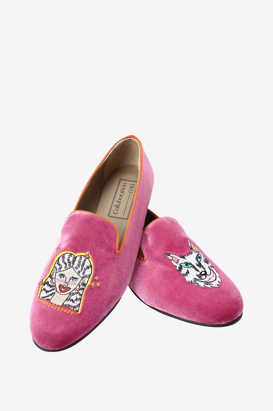 Mocassins en velours brodé That Girl Shoe