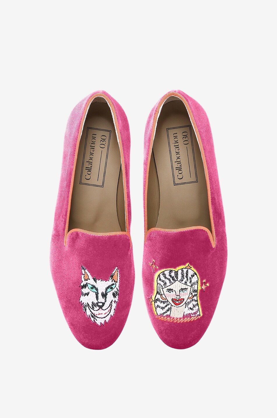 Mocassins en velours brodé That Girl Shoe