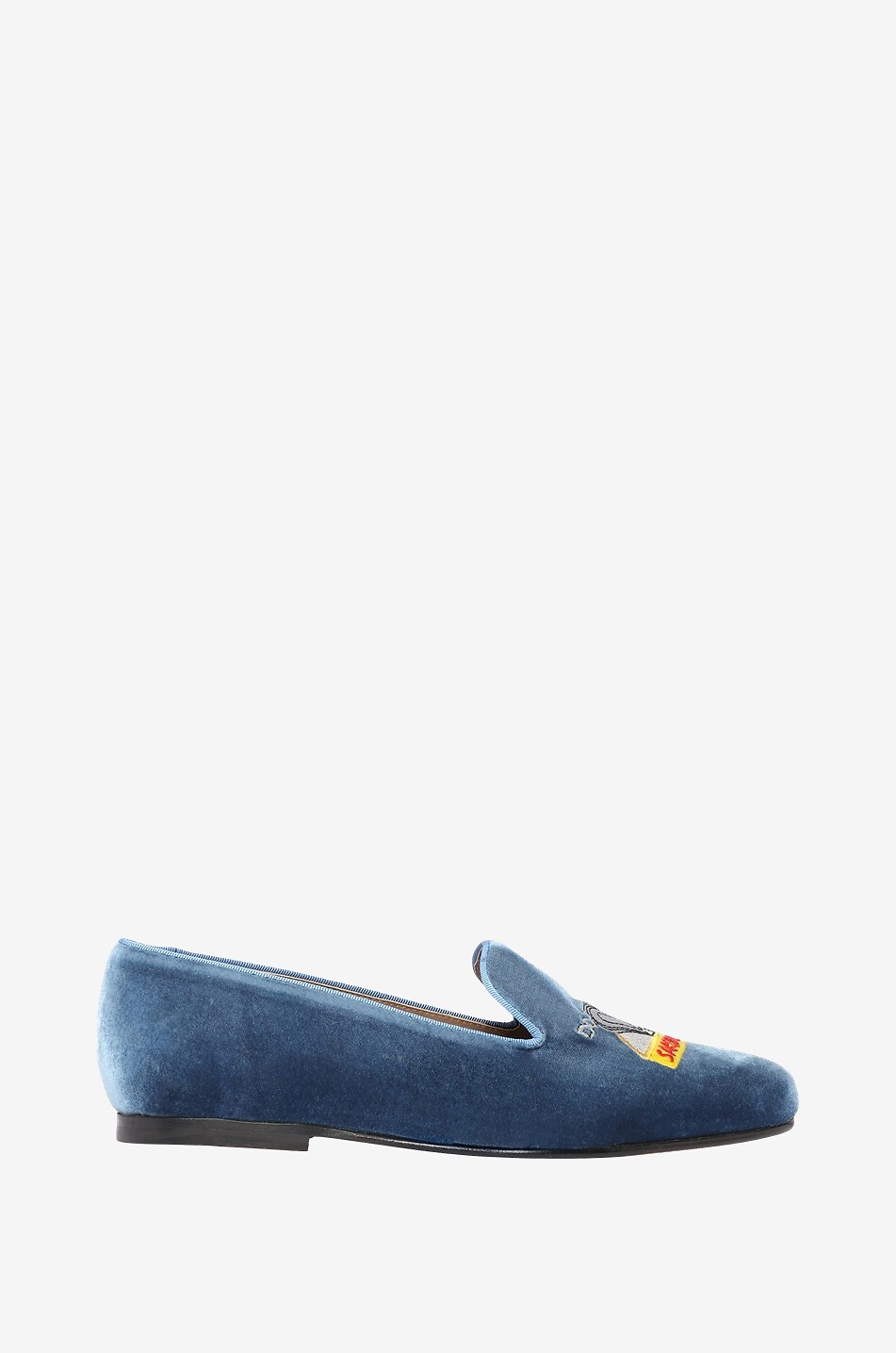 Mocassins en velours brodé The Sardines Slippers