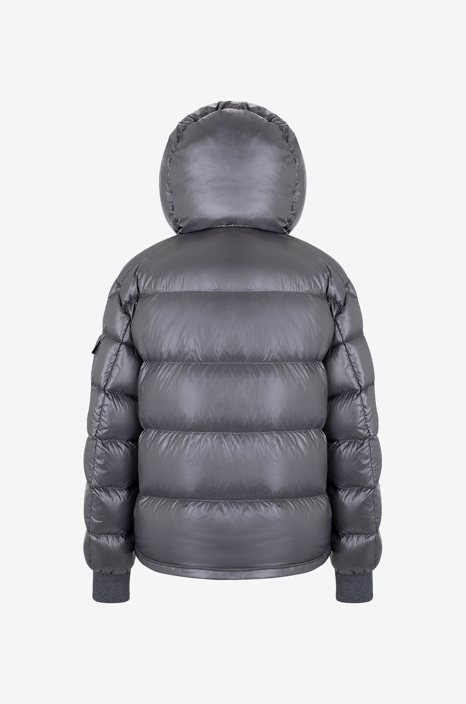 Doudoune courte brillante a capuche amovible Maljasset MONCLER Bongenie