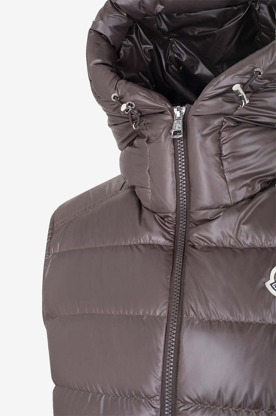 MONCLER Barant hooded down vest Men BROWN 3