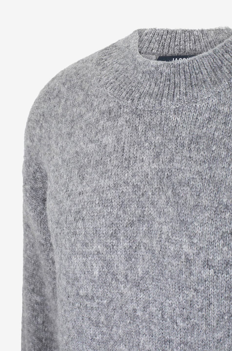 JACQUEMUS Pull oversize en laine alpaga et mérinos Le Pull JACQUEMUS Homme GRIS 3
