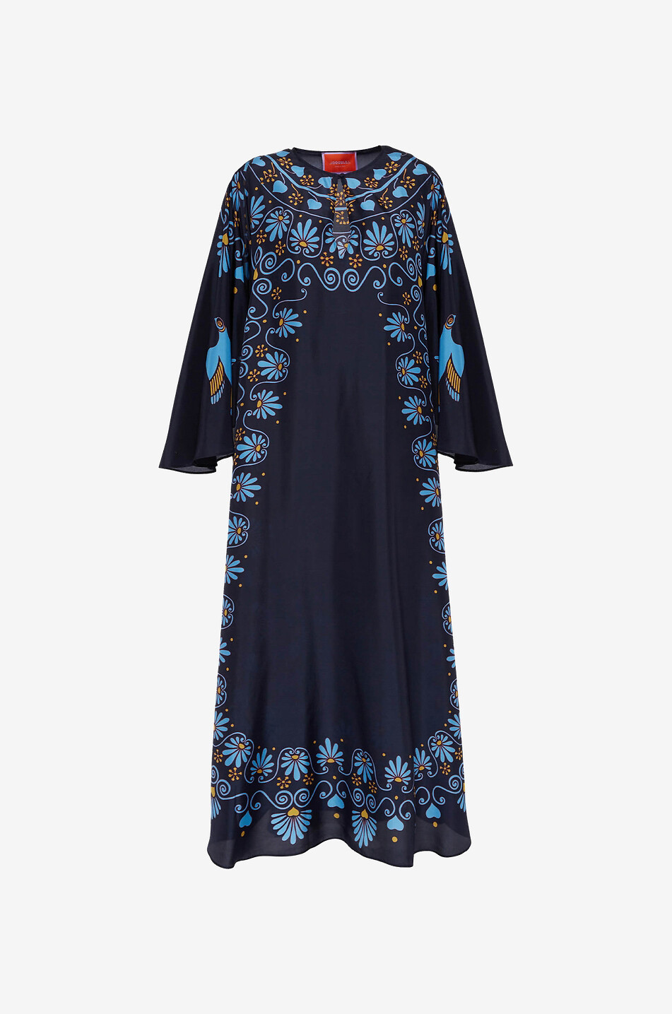 Flying Olympus Placée long silk caftan dress