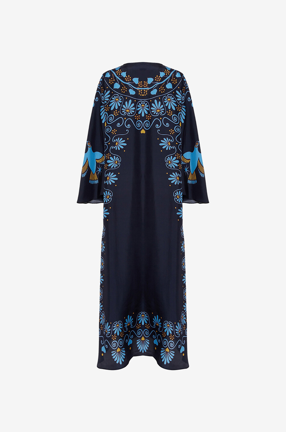 Flying Olympus Placée long silk caftan dress