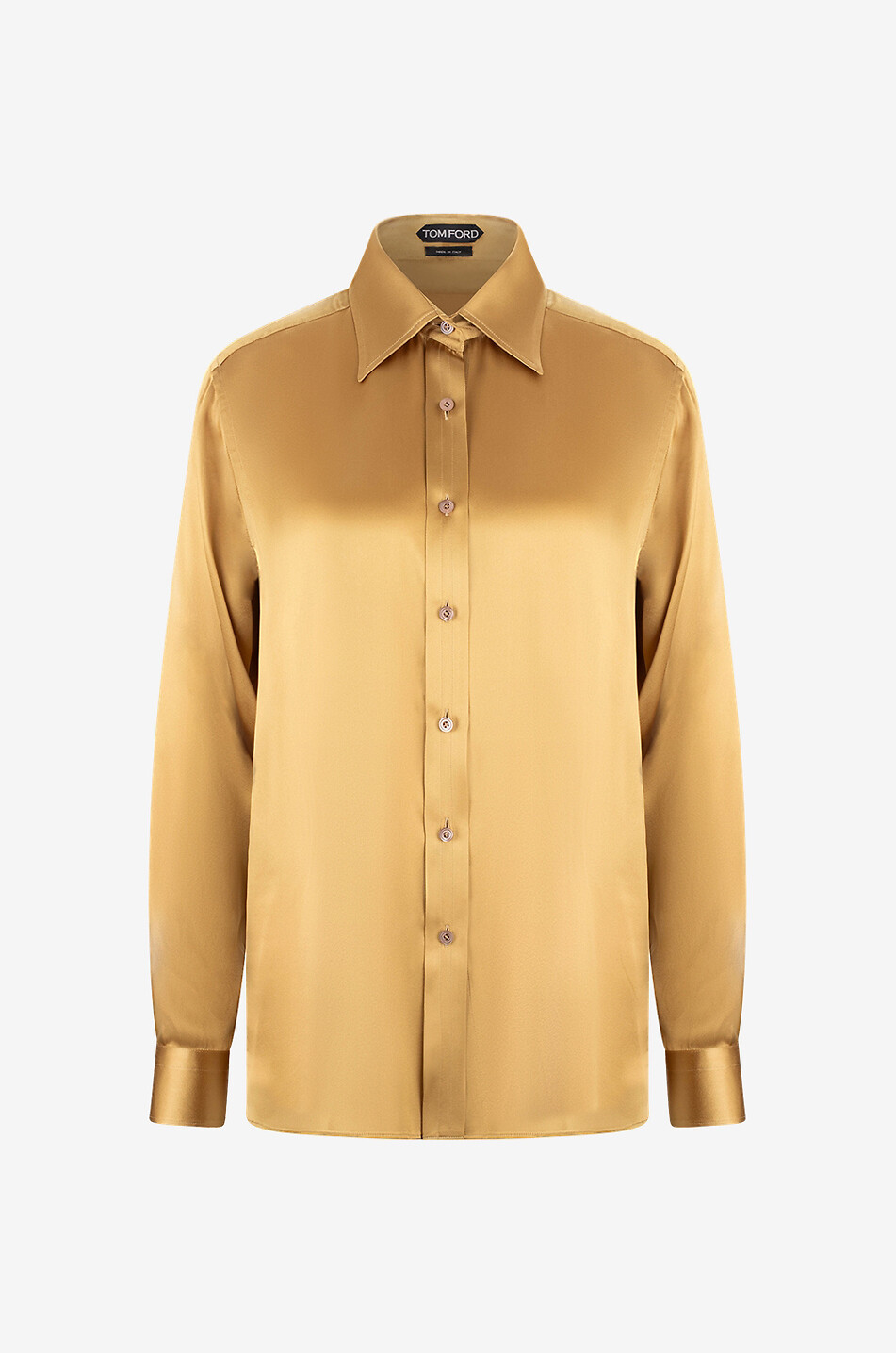 TOM FORD Fluid silk charmeuse shirt Women GOLDEN 1