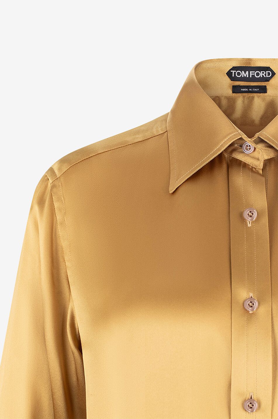 Fluid silk charmeuse shirt