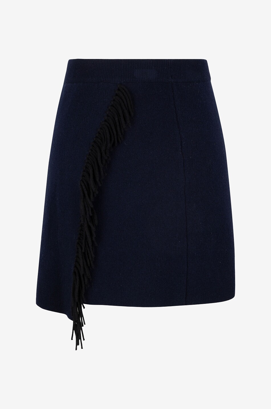 LISA YANG Minijupe en maille portefeuille en cachemire Mette Femme BLEU FONCE 2