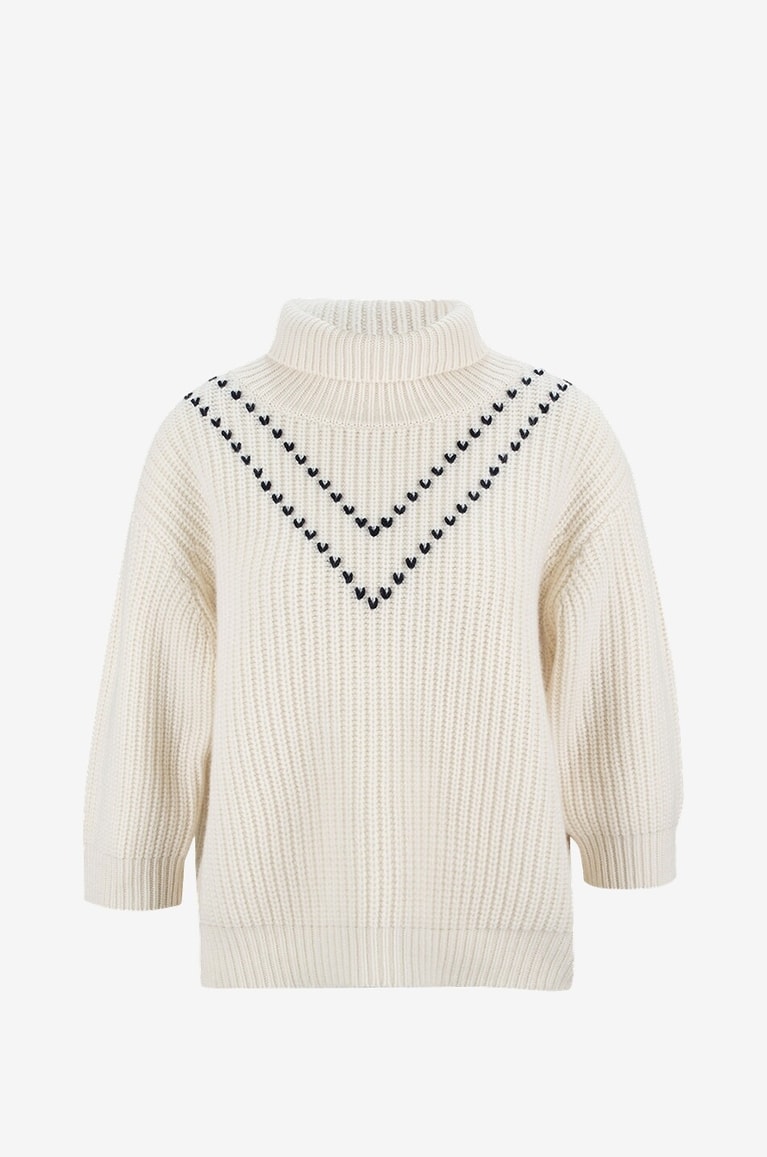 Pull En 100% Cachemire J.Crew - Taille XS, Couleur Blanc Cassé - Occasion Très Bon état