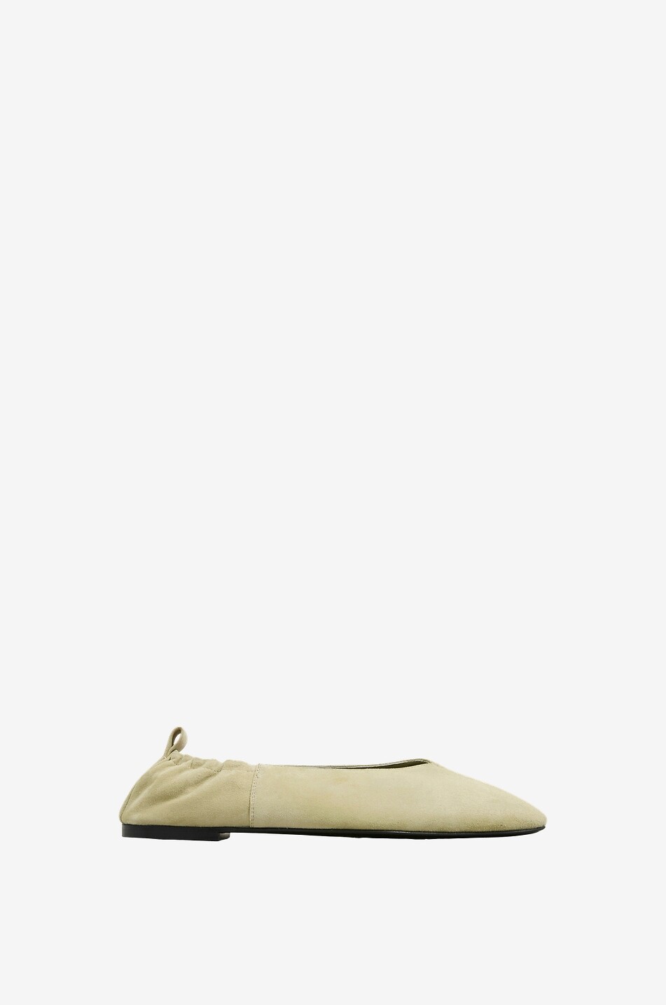 Ballerines en cuir nappa Brie