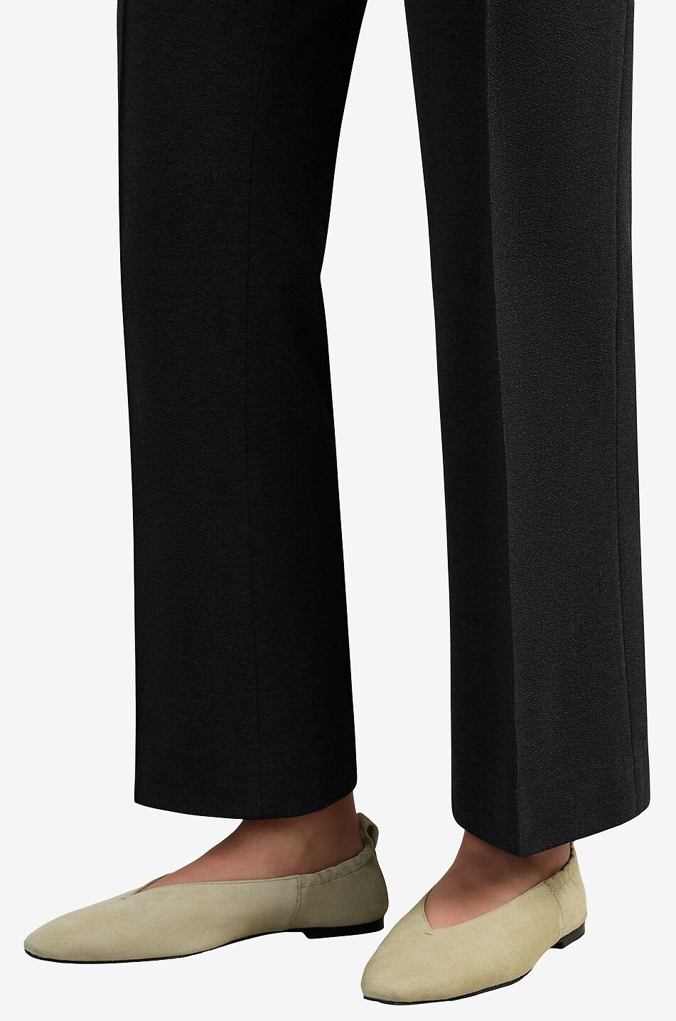 Ballerines en cuir nappa Brie