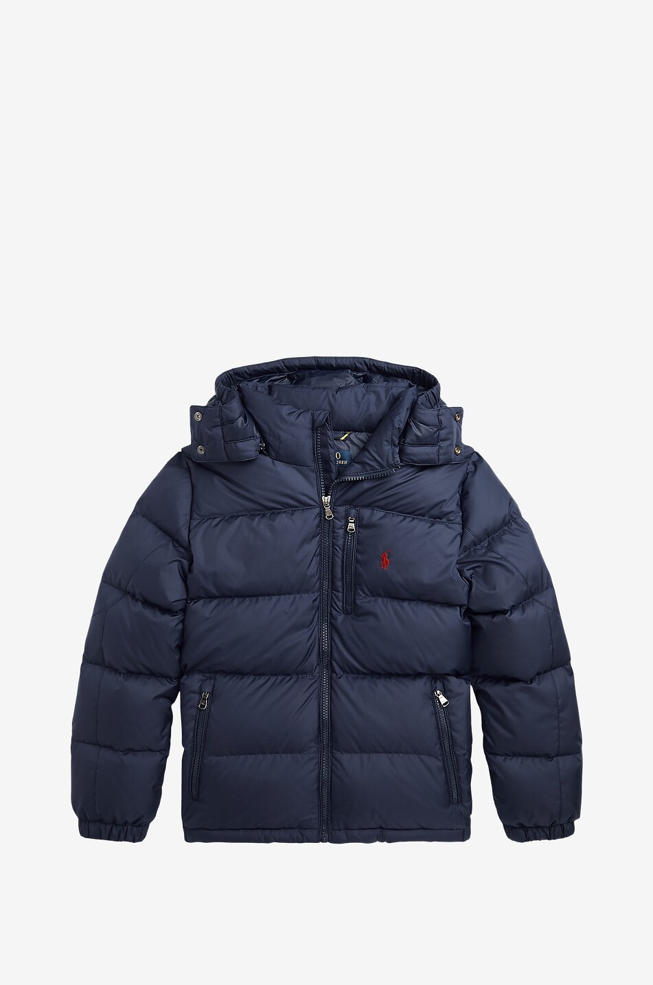Pony boy's hooded ripstop down jacket