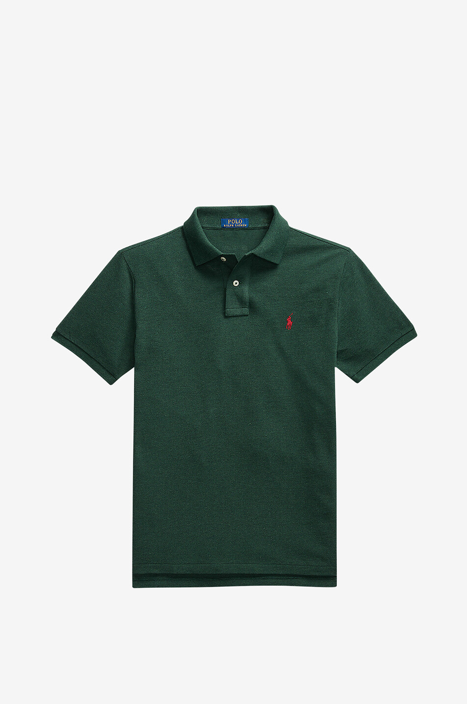 Custom Slim Fit Pony embroidered piqué cotton polo shirt