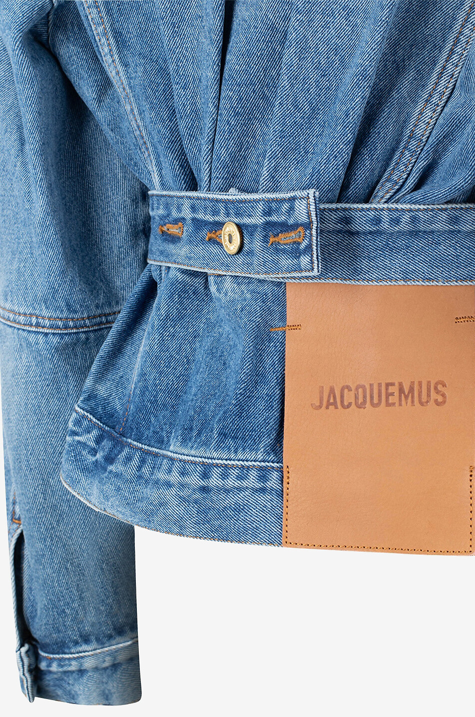 JACQUEMUS La Veste De-Nîmes Blue - Tabac denim jacket Women BLUE 3