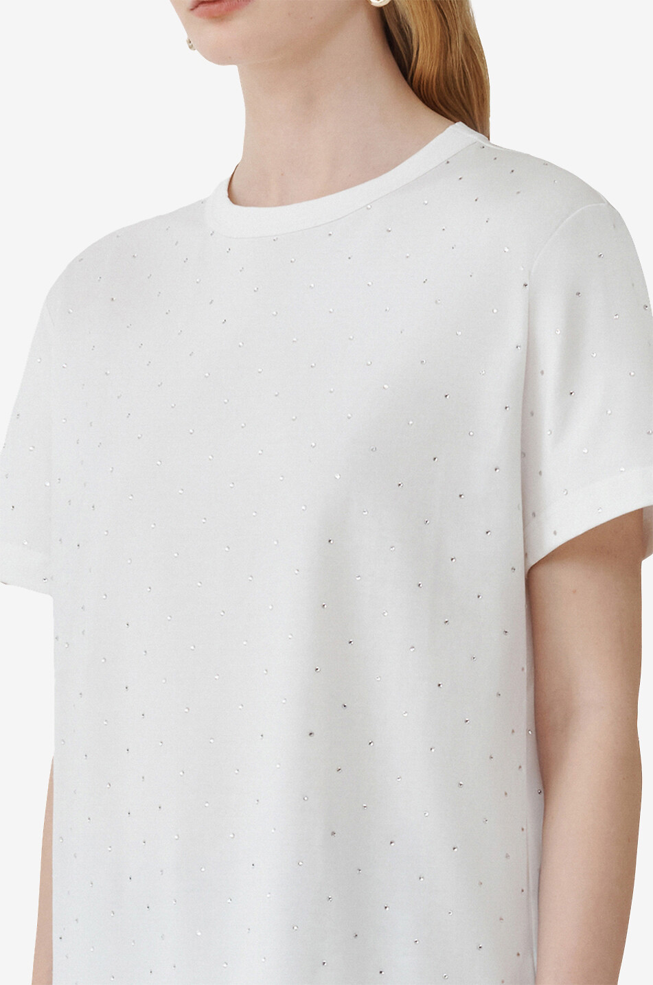 FABIANA FILIPPI 半袖Tシャツ 42 ホワイト FABIANA FILIPPI 半袖Tシャツ 42 ホワイト FABIANA FILIPPI 半袖