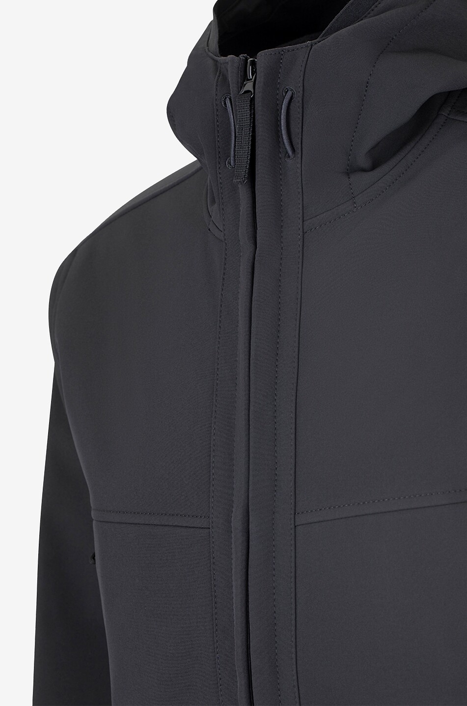 STONE ISLAND Jacke mit Kapuze Q0322 Soft Shell-R e-dye Technology R-Polyester Herren SCHWARZ 3