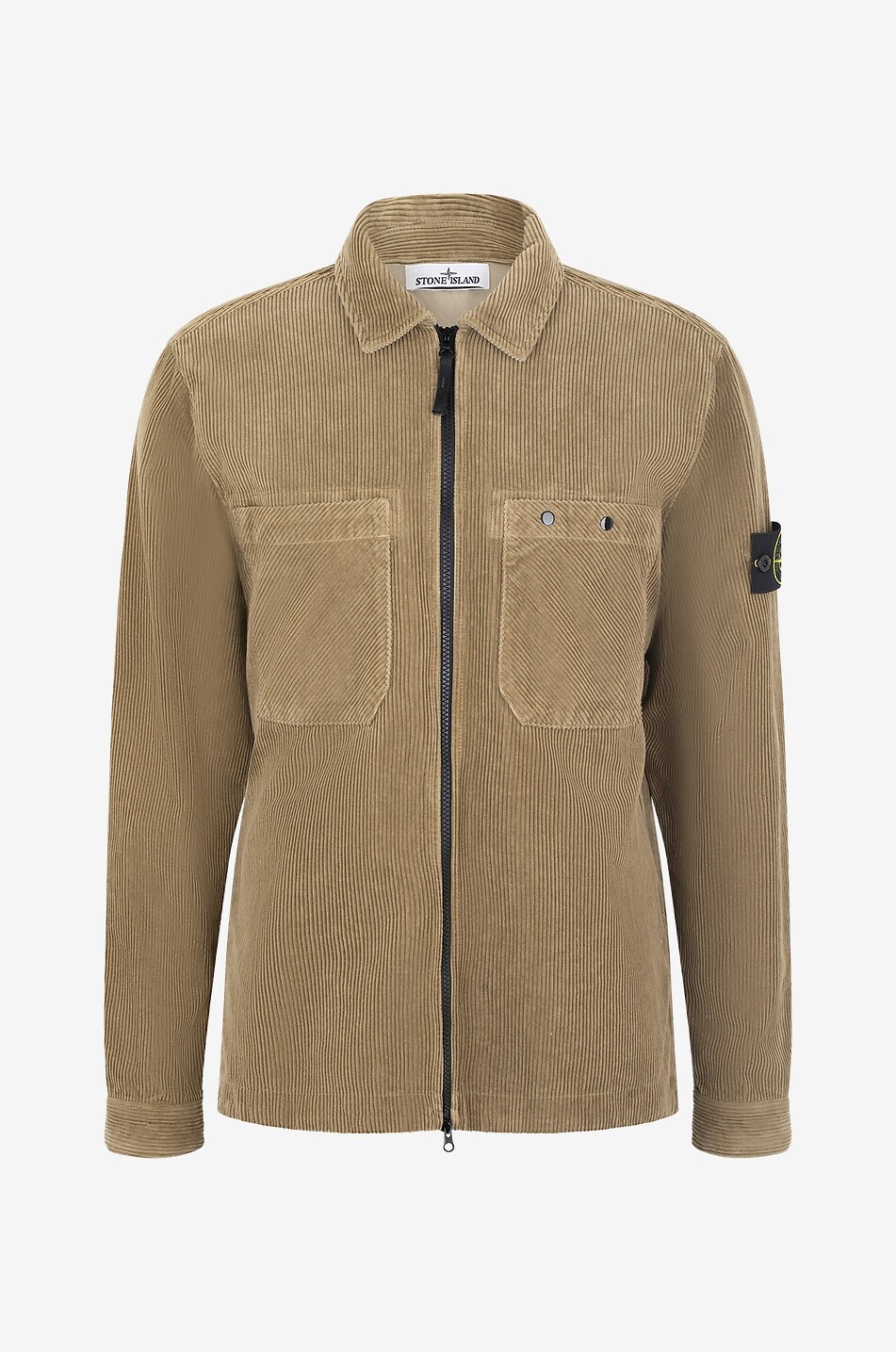 Cordsamt-Hemdjacke mit Reissverschluss 11604