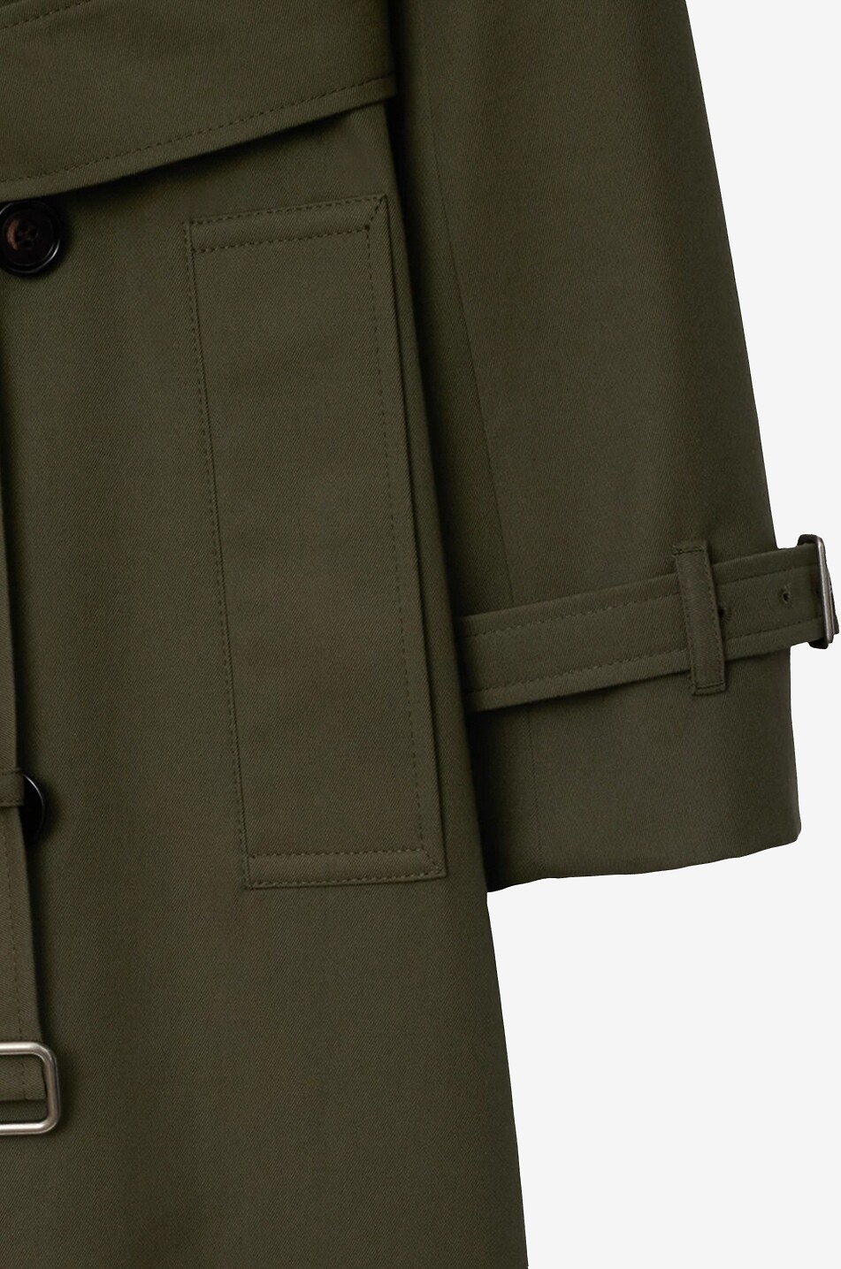 Burberry trench coat olive green best sale